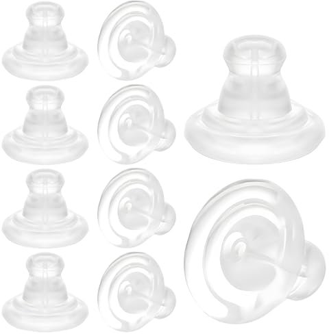 10 Stück Ohrstecker Verschluss Ohrring Verschluss Silikon Ohrringe Hängend Ohrring Stecker Verschluss Hypoallergener Ersatz Für Ohrstecker Hängende Ohren Ohrringstecker Verschlüsse Ohrringverschlüsse