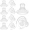 Silicone Earring Backs For Wire Earrings Locking Earrings Back For Studs/Droopy Heavy Comfort Rubber Earring Backs For Studs Safety Back Stoppers For Women Men (10)