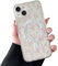 ZTOFERA Magnetisch Hülle für iPhone 13, iPhone 14, Transparent Soft Handyhülle mit Blume Muster [Kompatibel mit MagSafe Kabellosem Laden], Stoßfeste Schutzhülle für iPhone 13/14 6,1- Rosa Blume