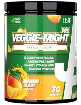 Trained by JP Veggie-Might Pro, Mango Blast - 450g