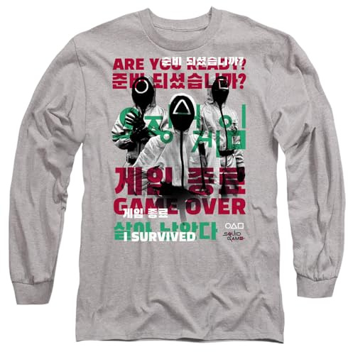 Squid Game Game Over Guards Overlay Unisex Long Sleeve T Shirt