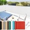 Outdoor-Separador de balcón de alta densidad, resistente a los rayos UV, transpirable, de alta densidad, con bridas y cordones para jardín, patio, terraza, color blanco