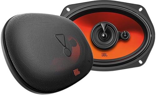 JBL Stage1 GEN2 962M – 6x9 Inch (152x229mm) 3-Way Car Speakers – 70W RMS – 210W Peak – With Grilles Audio – OEM Fit – Easy Install – Set of 2