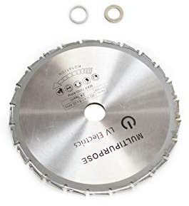 Lama per sega circolare, 210 mm, 24 denti, adatta per il taglio di acciaio, alluminio, ferro e metalli non ferrosi, legno e plastica