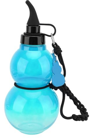 Naroote Botella de Calabaza en Forma de Calabaza, Botella de Agua de a Prueba de Gotas para Deportes (BLUE)