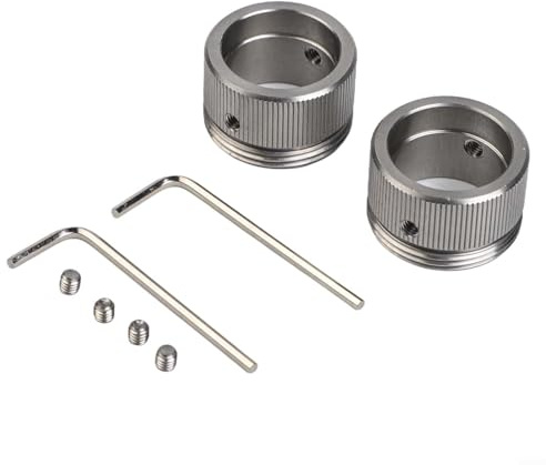 24 Stück M30 x 1 5 Edelstahl für Heizkörperthermostat-Adapter kompatibel mit Ra, für Rav, für RavL-Ventile mit Sechskantschlüssel und Schrauben (2 Stück)