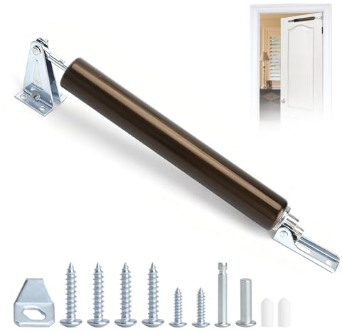 TMZELOA Türschließer 32×230mm automatischer Türschließer aus Aluminium in Antik-Bronze – leiser Türdämpfer mit Soft Close Funktion einfache Montage ohne Bohren für Zimmertür Gartentor Innentür