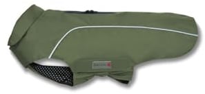 Wolters Regenjacke Easy Rain | Perfekter Schutz bei Regenwetter für Hunde | Farbe Moosgrün Gr. 30 (Rückenlänge 29-31 cm)