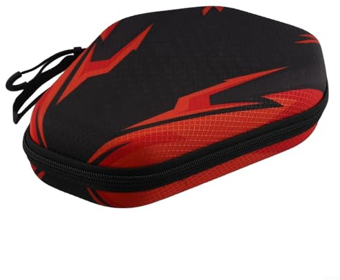 Gettimore Sac de protection en EVA rigide pour pagaie de tennis de table avec bande élastique et dragonne pour le rangement et le transport