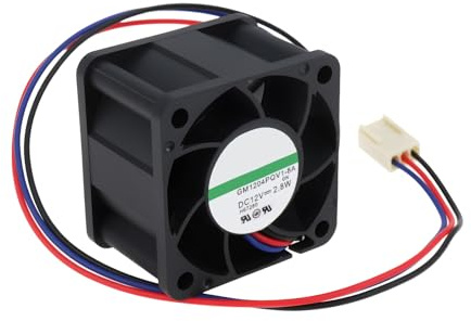 ECSiNG Ventilador de Refrigeración 40x28mm 12V DC 3 Pin Compatible con GM1204PQV1-8A para Caja de Computadora y Servidor