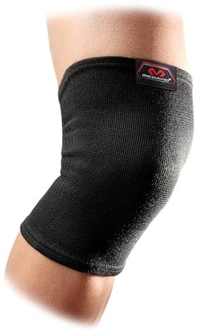 Mc David 510 Rodillera Elástica, Unisex Adulto, Negro/Gris, M