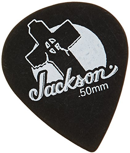 Fender Jackson 551 Leaning Cross Picks, Black, Thin .50mm