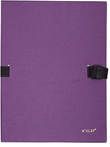 EXACOMPTA Dokumentenmappe N'CLIP, DIN A4, lila VE = 1