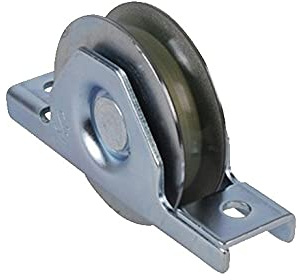 Roulette à encastrer Ø80mm gorge en U bandage polyamide pour coulissants