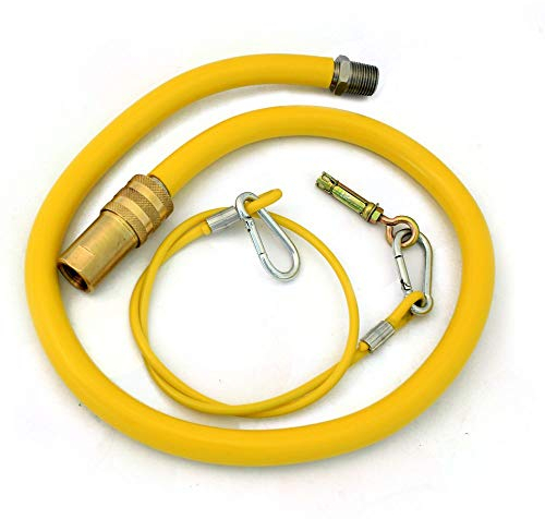 CATERHOSE Commercial Catering Equipment Yellow Gas Hose 1/2 1M Long