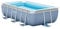 Intex-28314 Prisma Metal Frame Piscina con Pompa Filtro e Scaletta, Colore Blu, 300x175x80 cm, 28314