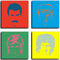 Cuadros Camara Poster Fotografico Queen, Freddie Mercury Dimensione totale: 63 x 63 cm XXL, Multicolore