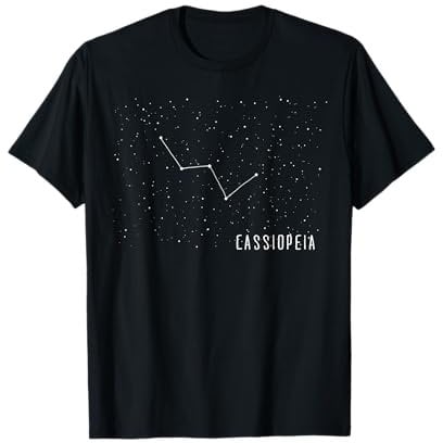 Cassiopeia Sternbild Astronomie Graphic Design T-Shirt T-Shirt