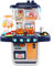 deAO Set de Cuisine ‘Mon Petit Chef’ avec 34 Accessoires, Plaque de Cuisson à Induction, Eau, Lumière et Son (Blue)