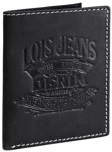 Lois - Portefeuille Homme Cuir - Portefeuille Cuir Homme. Portefeuilles et Porte carte homme. Porte Feuille pour Homme Vintage. Portefeuille Homme Cuir - Portefeuille Cuir Homme. Portefeuilles e, Noir