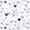 Pingianer 11,99€/m Herz Herzen 100% Baumwolle Baumwollstoff Kinder Meterware Handwerken Nähen Stoff (Hase Mond Herz Weiß) (Herz Weiß Blau, 200x160cm (11,99€/m))