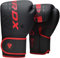 RDX Guantoni da Boxe Muay Thai e Allenamento, Maya Hide Pelle, KARA Combattimento Guanti da Sacco per Sparring, Sacchi Pugilato, Punzonatura, MMA Kick Boxing Gloves Uomo Donna, 8 10 12 14 16oz