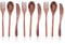 Set Cuchara Tenedor y Cuchillo de Madera, Utensilios de Madera para Comer Cubertería Reutilizable Set de Cubiertos Tenedores Cucharas de Sopa y Cuchillo para la cena