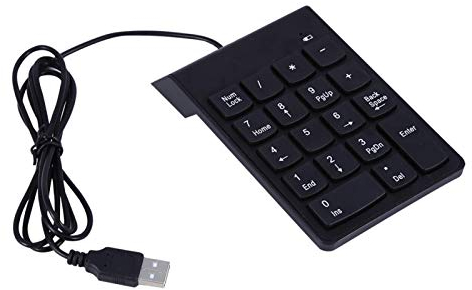 Fdit Ziffernblock, 18 Tasten USB Ziffernblock Ziffernblock für Laptop Desktop PC Pro, kompatibel mit Windowns98 / 95 / NT/ME / 2000 / XP/Vista / 7.0/8.0