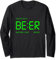 BIER UHR - Digital Langarmshirt