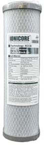 Ersatzfilter 10 Coconut Carbon-Block Aktivkohlefilter 0,5 Micron Silberionen Beschichtung 10Zoll