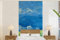 Selbstklebend Tapete Wandpapier Wandaufkleber Fototapete Tapeten Wanddeko 120x240 cm Weizenfeld unter Gewitterwolken - Vincent van Gogh