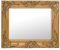 Homiuse Wandspiegel im Barock-Stil 50x40 cm Golden - Vintage Fensterspiegel Shabby Chic Möbel - Antik Badezimmerspiegel Flur Deko Wand