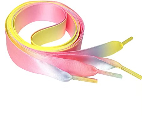 BupiMufi 2cm Lacets Plats, Lacets de Satin, Lacets de Chaussure 80-140cm