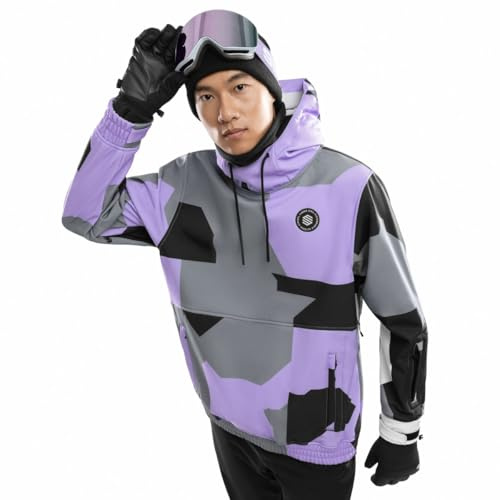 SIROKO W1 Ski- & Snowboardjacke Herren Wasserdicht Wärmeschutz Fronttasche Wintersport