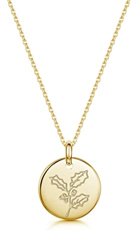 UMAGICBOX Collier Fleur de Naissance Personnalisé en Or ou Argent - Bijou Élégant et Significatif pour Femme - Cadeau d'Anniversaire, Noël, Fête des Mères ou Saint-Valentin