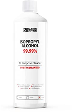 ChemLab - All-Purpose Rubbing Alcohol Isopropyl 99.9% Pure Isopropanol IPA for Cleaning 1 Litre, Clear