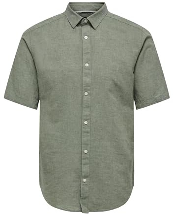 Only & Sons Male Hemd ONSCAIDEN Leinen Hemd | Shirt