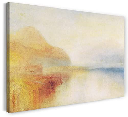 Leinwandbild (40x30cm) William Turner: Inverary Pier Loch Fyne Morning, Leinwand auf Keilrahmen gespannt und fertig zum Aufhängen, hochwertiger Kunstdruck aus deutscher Produktion