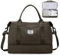Reisetasche Damen 45x36x20 Easyjet Handgepäck Tasche Sporttasche Weekender Bag Schwimmtasche Wasserdicht Travel Duffle Bag Fitnesstasche Trainingstasche Krankenhaustasche mit Schuhfach,G9-Dunkel Curry