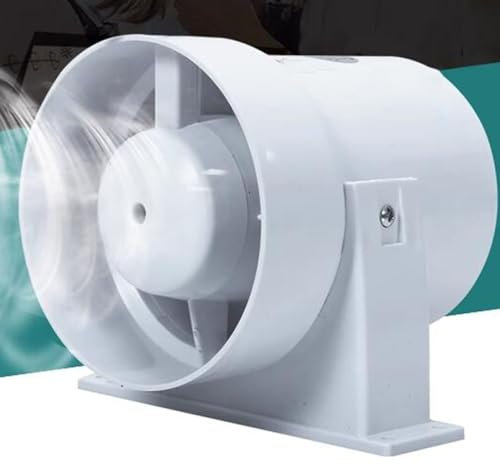 BETAM Ventilador Extractor De Aire con Válvula De Retención,Extractor Cocina En Línea De Tubo,Base Removible,Portátil Ventilador Extractor,para Baño, WC, Tienda,Sin Instalación,4 Inches