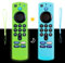Firestick-Fernbedienungshülle BHHB Fernbedienungsabdeckung Silikon Kompatibel mit Fire Stick TV Alexa Sprach-Fernbedienung (3rd Gen) 2021 Nachtglühen mit Umhängeband - 2 Pack (Blau&Grün)