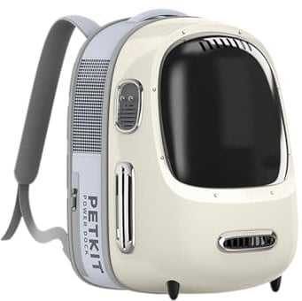 PETKIT Cat Carrier Backpack with Inbuilt Fan & Light, Ventilated Cat Bubble Back Pack for Cat Puppy with Padded and Adjustable Strap, Detachable and Lightweight for Travel Hiking Walking Camping