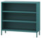 Jan Nowak Niedriges Bücherregal Metall - Luca | 2 Verstellbare Ablagen, Industrial Style | Standregal für Wohnzimmer, Schlafzimmer, Kleines Regal, Buchregal Glitzernd | 100 x 90 x 35 cm | Marine