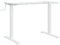 vidaXL Gestell für Sitz-Steh-Schreibtische, Schreibtischgestell Höhenverstellbar, Stehpult für Schlafzimmer Büro, Tischgestell Tischbeine, Weiß (94-135) x60x(70-114) cm