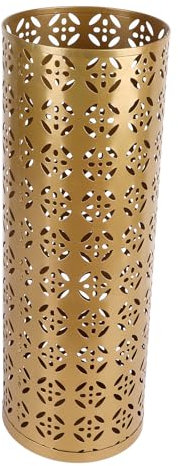 Portaombrelli, Portaombrelli in Metallo per Ingresso, Design Cavo Elegante e Compatto a Prova di Ruggine, Mantieni i Tuoi Pavimenti Asciutti e Ordinati con il Nostro (GOLD)