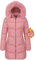 Vancavoo Giubbotto Donna Invernale Cappotto con Cappuccio Lungo Piumino Imbottita in Caldo Giacca Parka Giacche Casual Outdoor Cappotti,Rosa,M