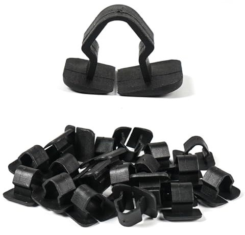 OTUAYAUTO 20x Motorhaubendämmung Abdeckstopfen Kompatibel mit VW Golf IV - Passat 3B, Audi A2 A3 A4 A6, Befestigungsclip Motorhaubenclips Passend für VW Polo 9N - Bora - Lupo - Golf III, Seat Arosa