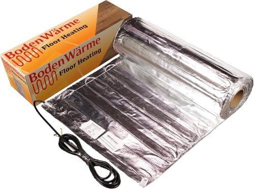 Electric Under Laminate/Wood Foil Underfloor Heating Mat Kit (Excluding Thermostat) (1m²)