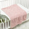 CREVENT Kuschelige, weiche, warme Sherpa-Babydecke für Mädchen und Jungen, Neugeborenen-Essentials für Säuglinge, Babyparty, Geschenk – rosa Bär, 75 x 100 cm