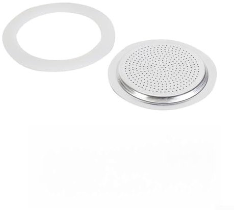 Eawfgtuw Guarnizione di ricambio in silicone per piano cottura caffè espresso, moka, guarnizione in silicone, ricambio per caffettiera, parti di macchine da caffè, gomma morbida flessibile (6 tazze +